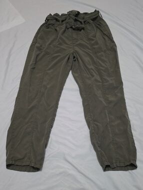 Sanctuary Olive Green Cargo Drawstring Trousers Large